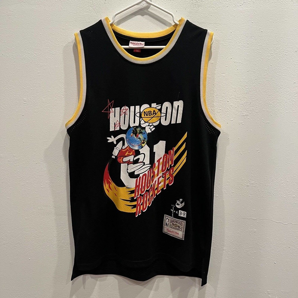 Travis Scott Cactus Jack Houston Rockets Jersey Large NBA Mitchell & Ness